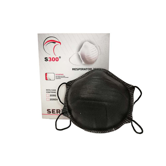 RESPIRADOR CONTRA PARTÍCULAS 2095 NEGRO - CAJA X 10