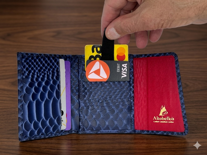 Cartera Piton Gran Reserva Azul