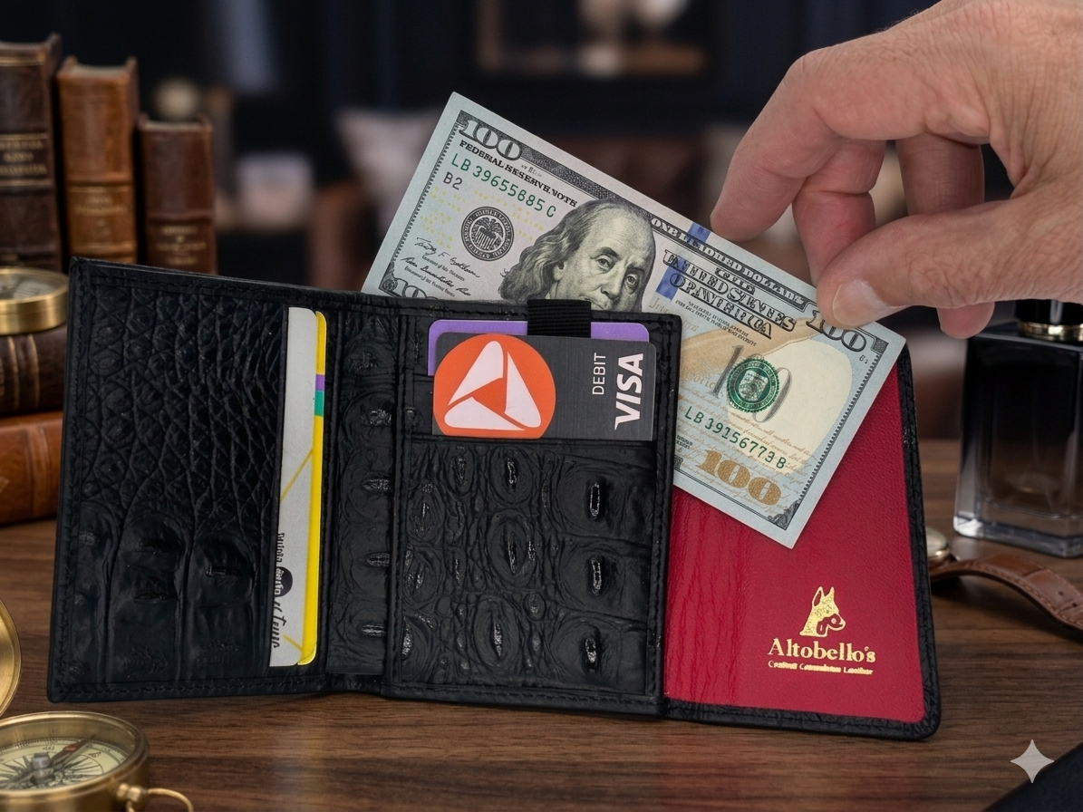 Wallet Crocodile Gran Reserva Black