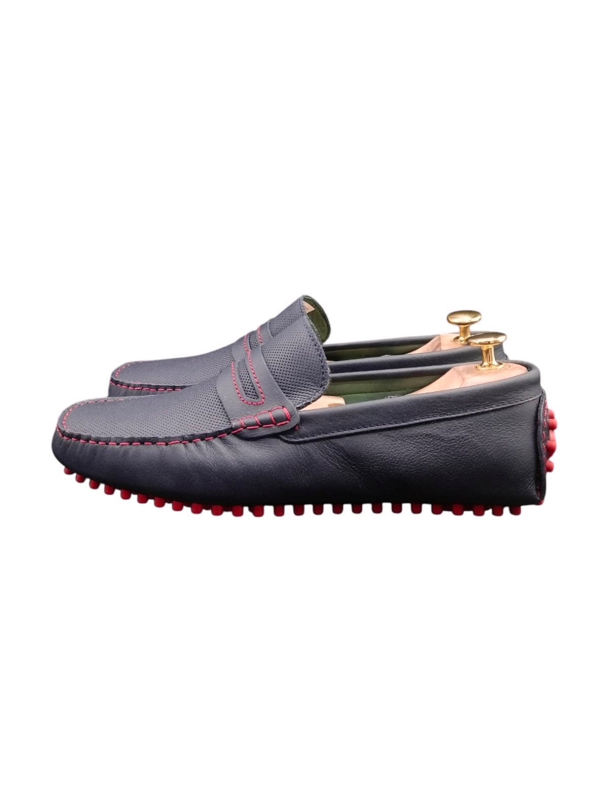 Mocasín Driver Ferros Rojo