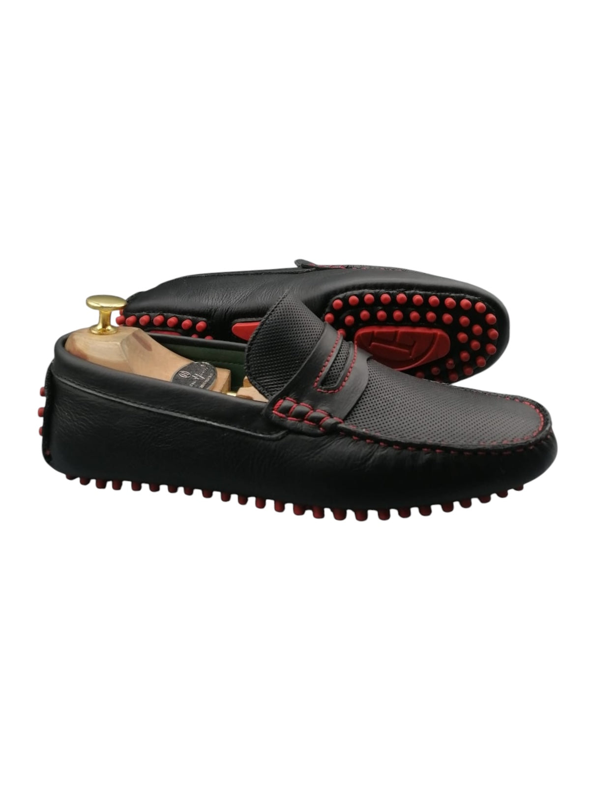 Mocasín Driver Ferros Rojo