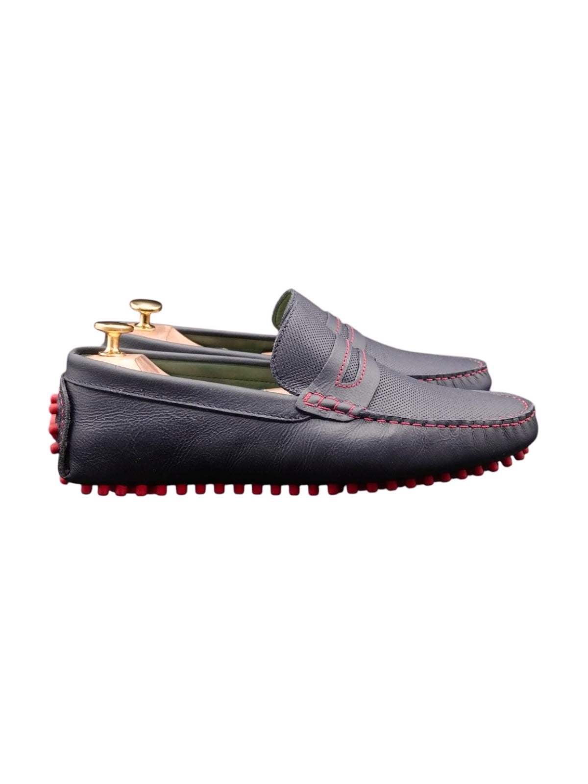 Mocasín Driver Ferros Rojo