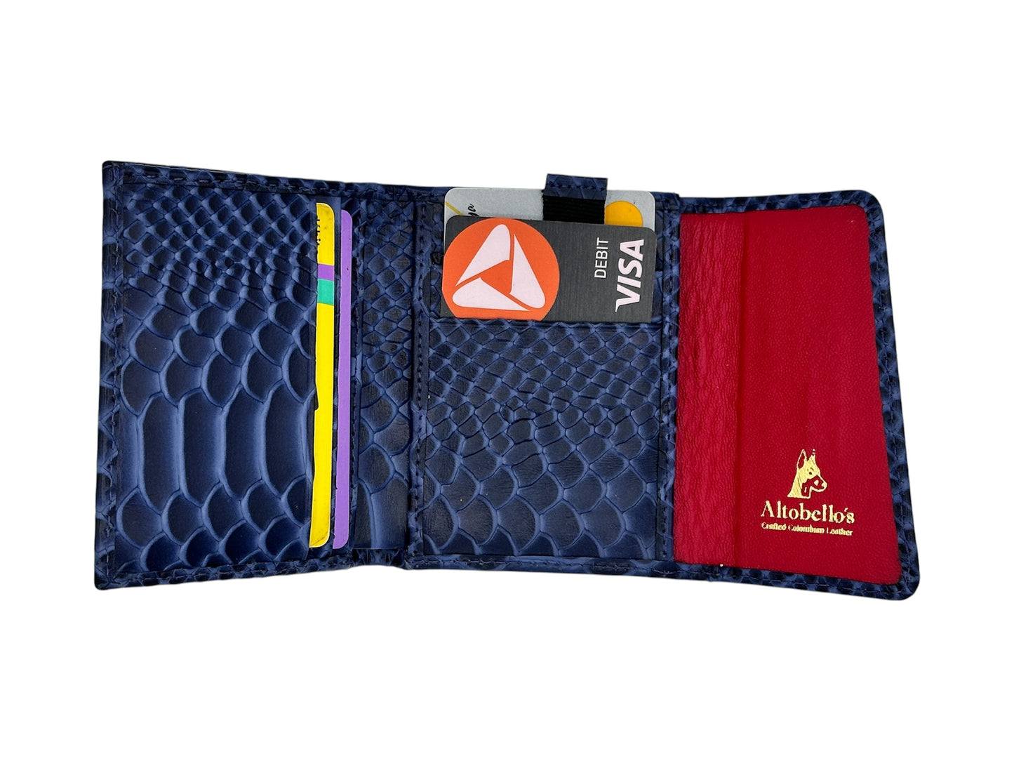 Cartera Piton Gran Reserva Azul