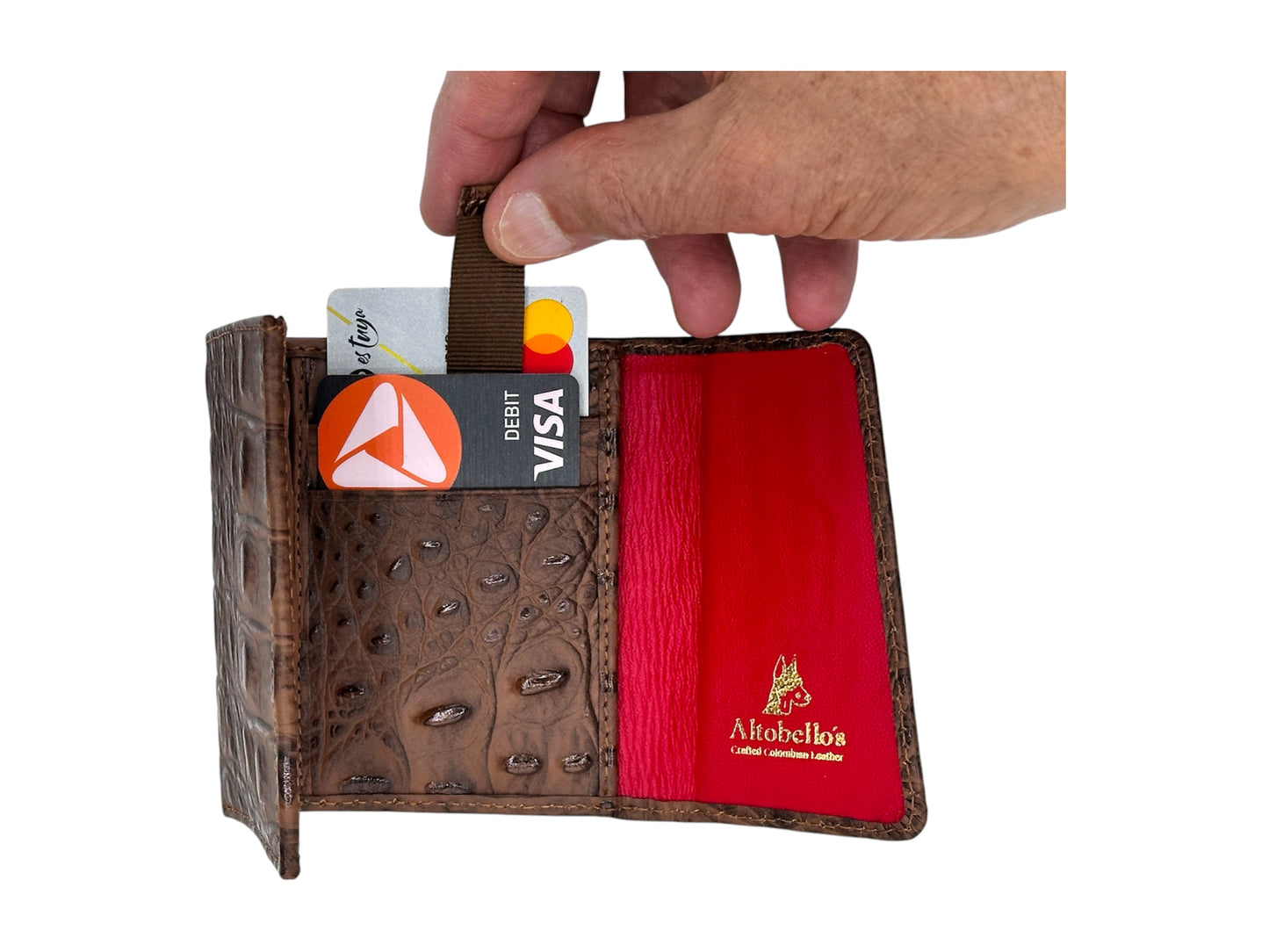 Cartera de cocodrilo Gran Reserva marrón