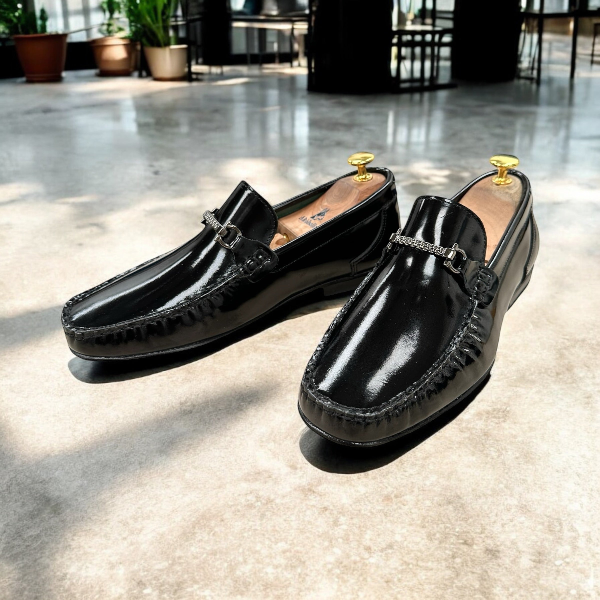 Mocasines Clarks Hamble Shine Para Mujer - Cuero Negro, Suela TPR, Tecnologías De Confort Cushion Plus