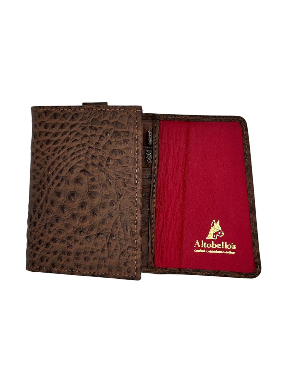Billetera de cocodrilo marrón Gran Reserva