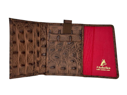 Billetera de cocodrilo marrón Gran Reserva
