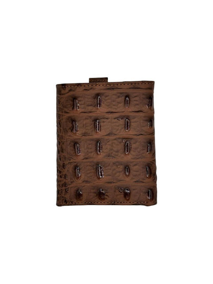 Billetera de cocodrilo marrón Gran Reserva