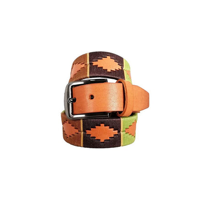 Leather belt with artisanal weave Unisex