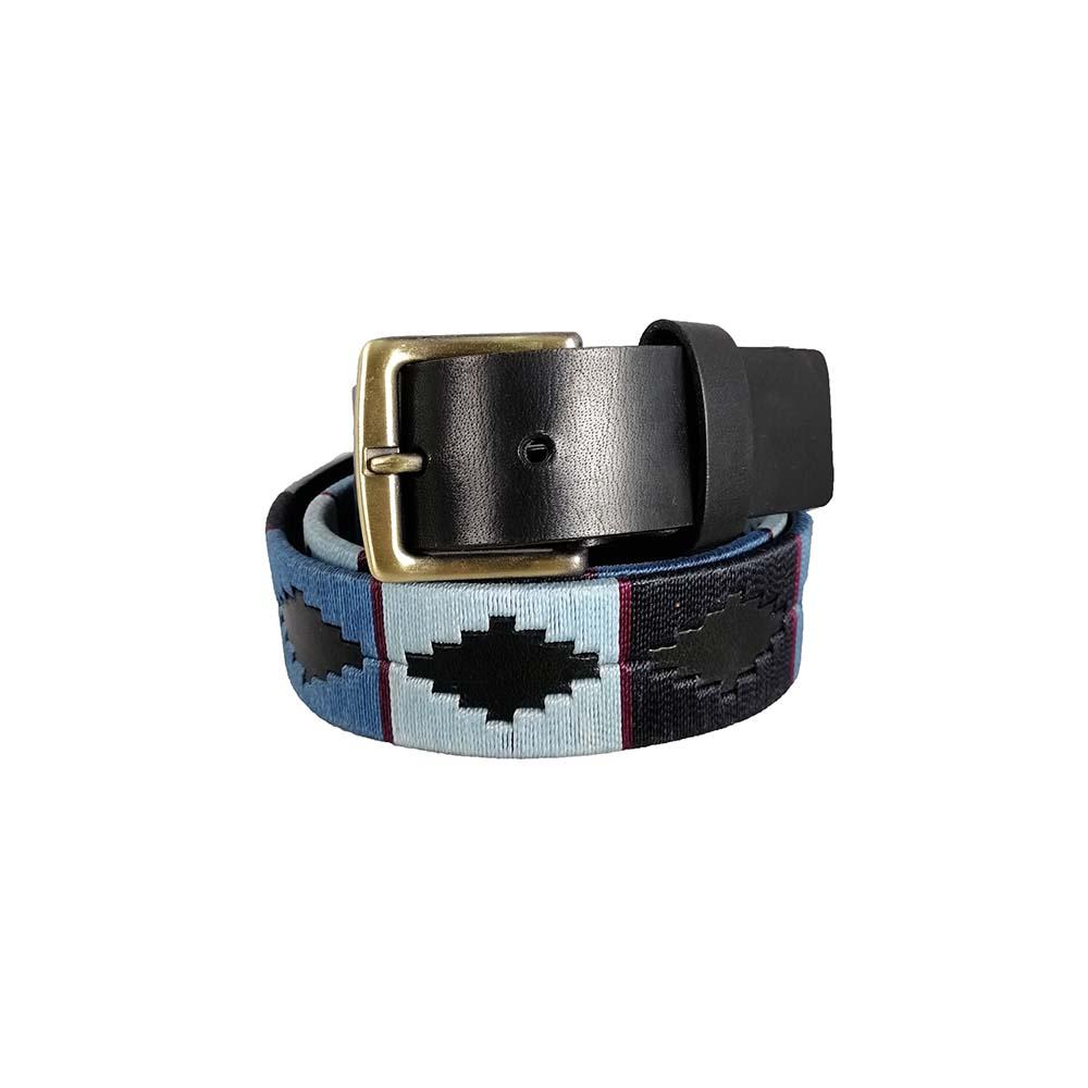 Leather belt with artisanal weave Unisex