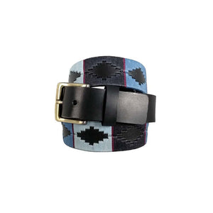 Cinturón de cuero con tejido artesanal Unisex