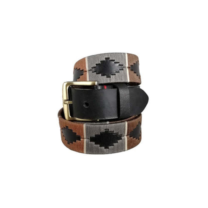 Leather belt with artisanal weave Unisex