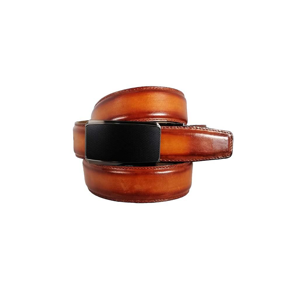 Leather patina belt