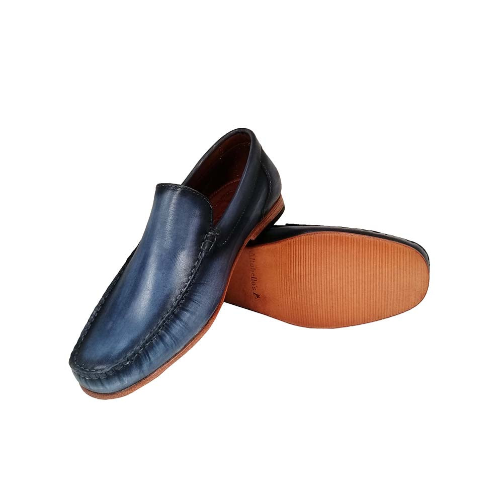 Mocasines Star Roos Azul Patina Leather Collections
