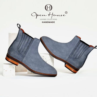Bota Monserrat de ante encerado para hombre