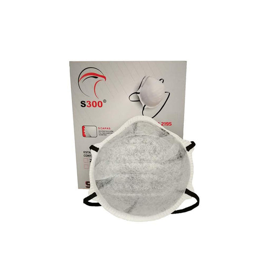 RESPIRADOR PARA PARTÍCULAS CON CARBÓN ACTIVADO 2195C - CAJA X 10