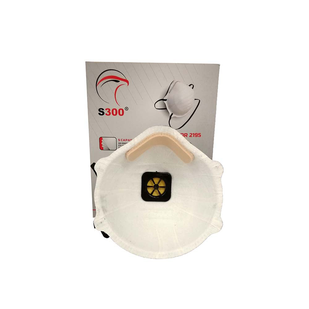 PARTICLE RESPIRATOR 2195 VALVE BLACK - BOX X 10