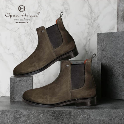 Bota Chelsea Galax de cuero nobuk para hombre